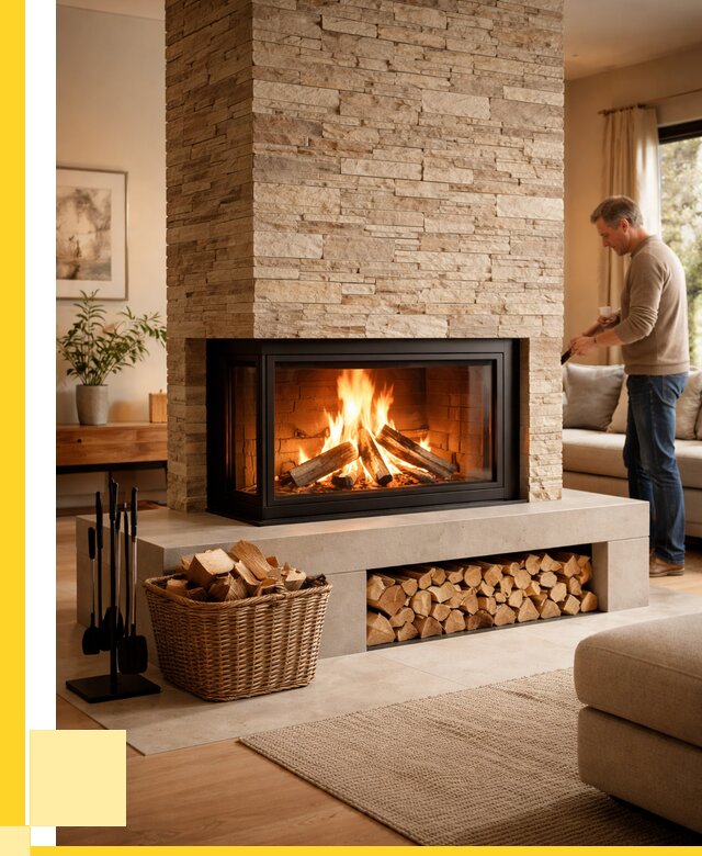 Дровяной камин под ключ в Назрани от 205440 р. | ЭриданНзр