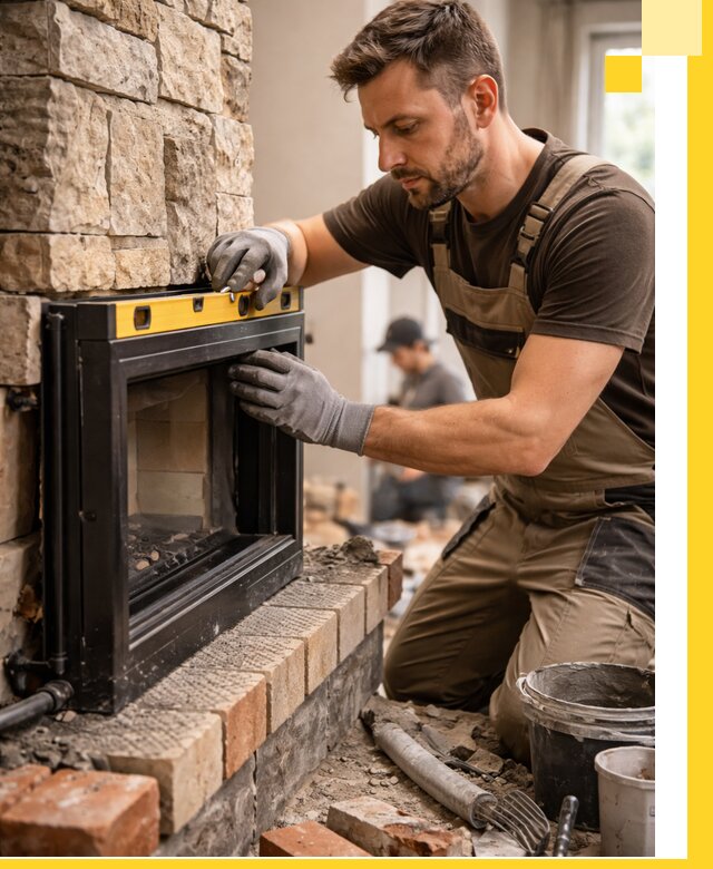 Дровяные камины под ключ в Назрани: монтаж, обустройство