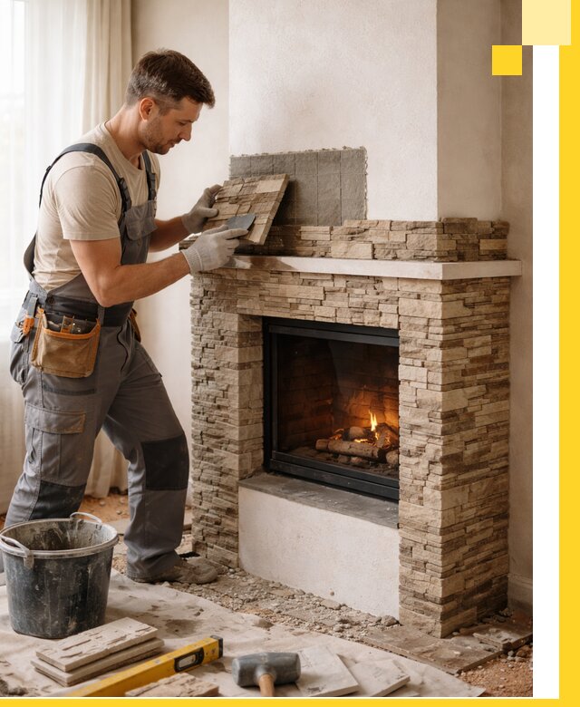 Изготовление и монтаж каминов для дома под ключ в Назрани