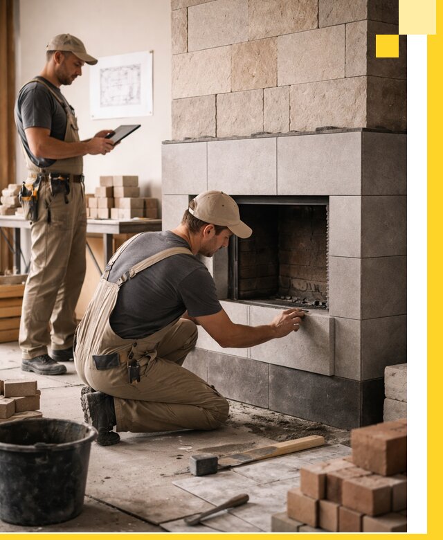 Индивидуальные проекты каминов и каминных систем в Назрани