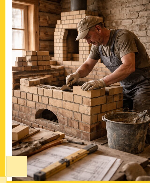 Кладка печей из кирпича в Назрани цены от 30816 р. - ЭриданНзр