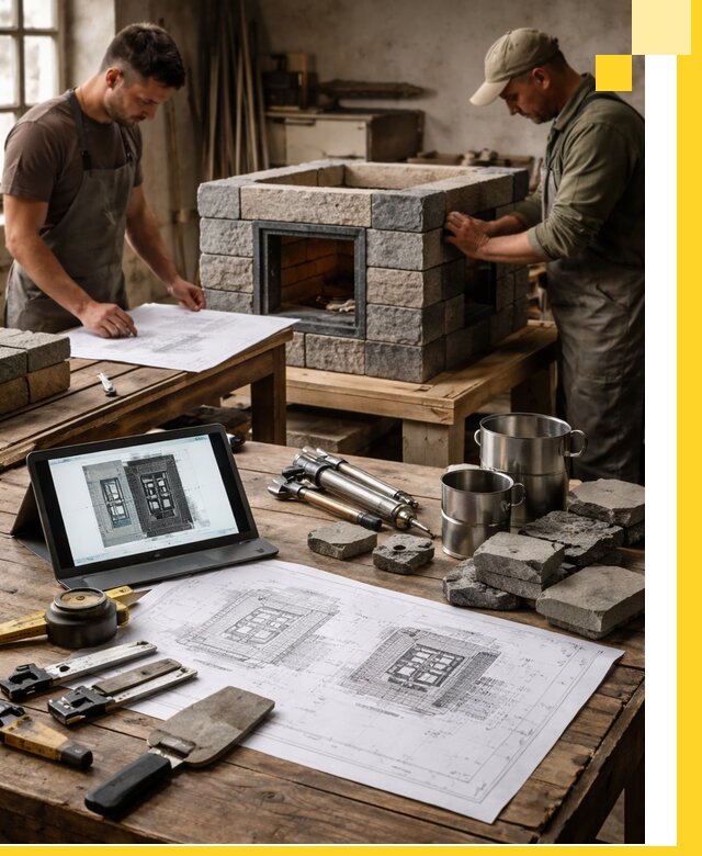 Разработка проектов печей с согласованием и монтажом в Назрани