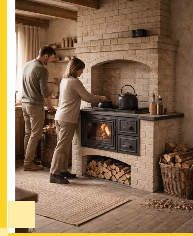 Печи с плитой в Назрани от 46224 р. | ЭриданНзр — кирпичная печь