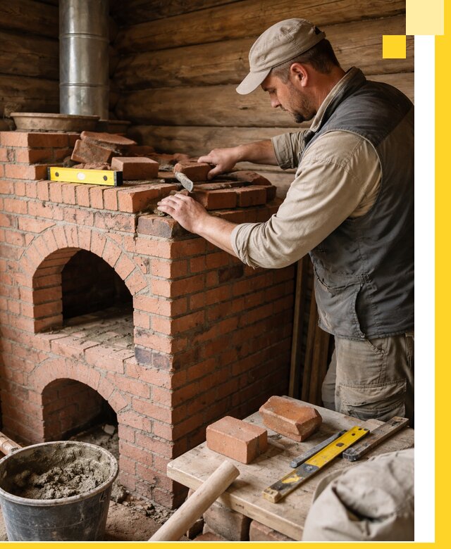 Изготовление и установка русских печей в Назрани под ключ