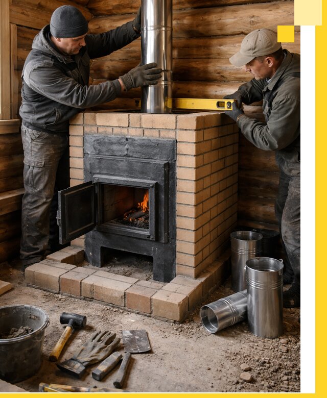 Проектирование, изготовление и установка банных печей в Назрани