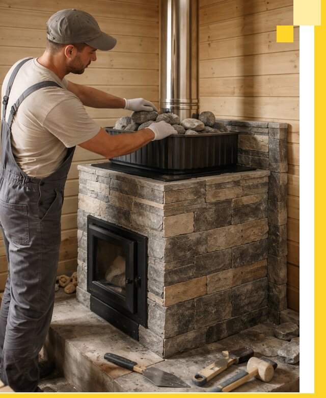 Печи для парной в Назрани, производство, монтаж и обслуживание