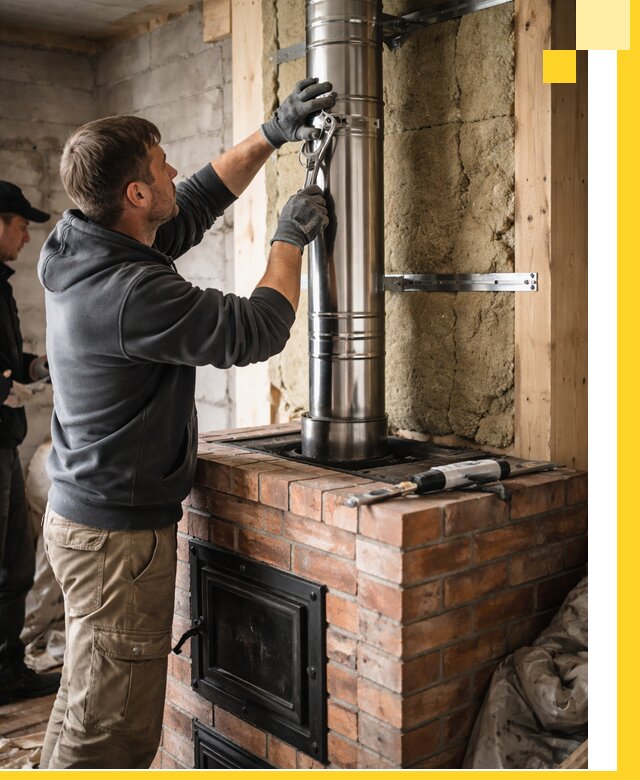 Изготовление и монтаж печей и дымоходов под ключ в Назрани