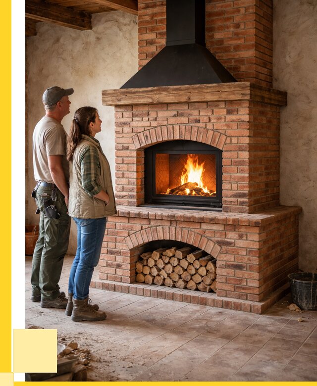 Печи камины из кирпича в Назрани от 123264 р. | ЭриданНзр