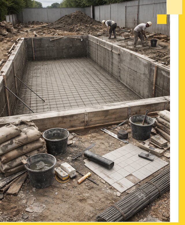 Строительство бассейнов под ключ в Назрани, дизайн и монтаж