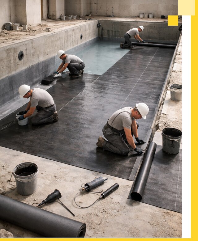 Профессиональная гидроизоляция бассейнов и чаш в Назрани под ключ