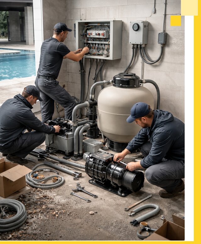 Профессиональный монтаж оборудования для бассейнов в Назрани