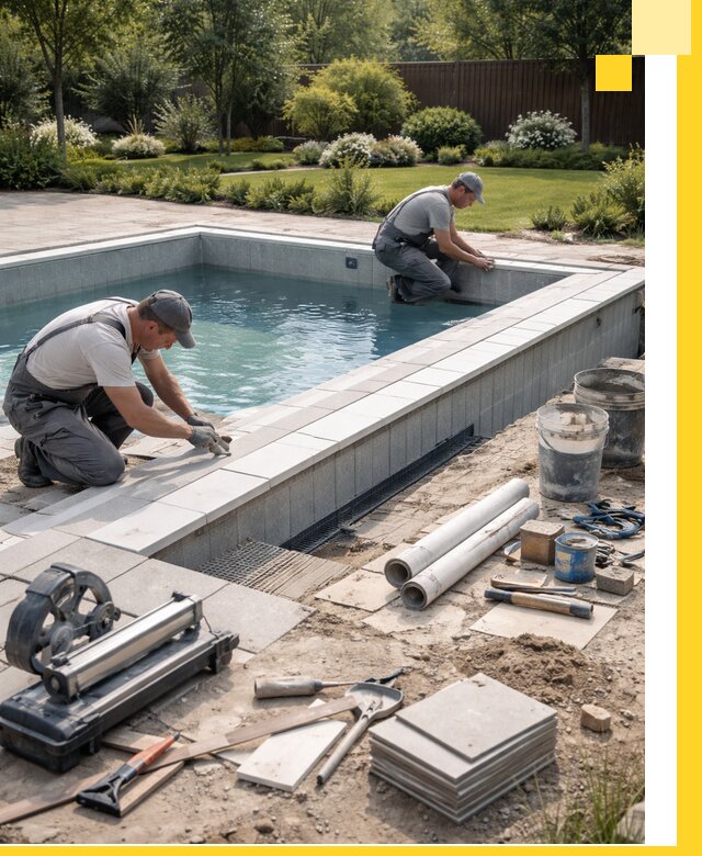 Строительство открытых бассейнов под ключ в Назрани профессионально