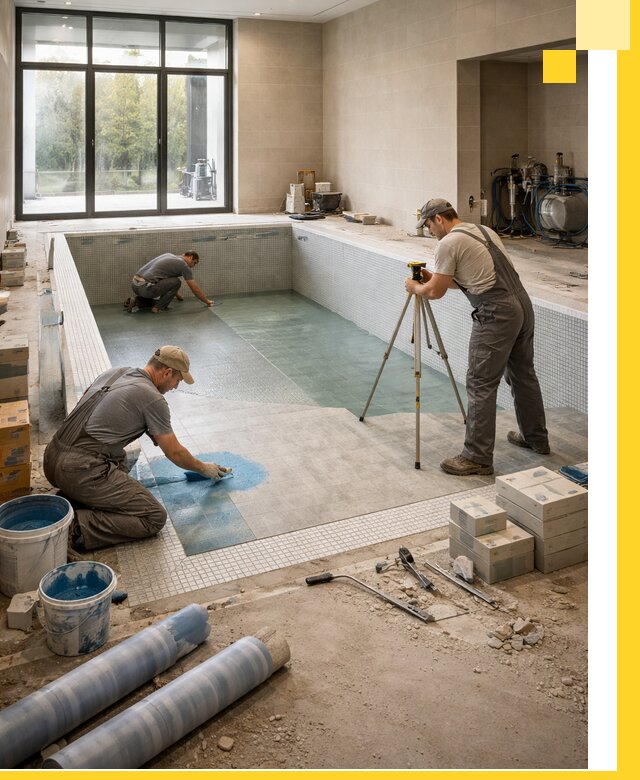 Проект и строительство закрытых бассейнов в Назрани под ключ