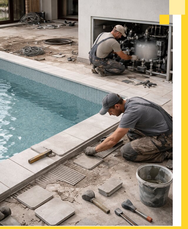 Строительство и монтаж бассейнов в коттедже в Назрани