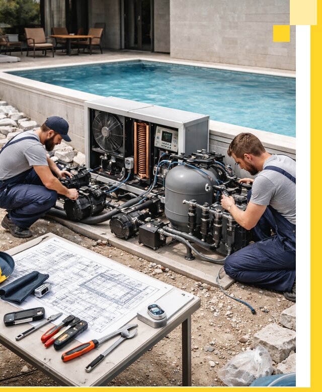 Проектирование и монтаж бассейнов с подогревом в Назрани