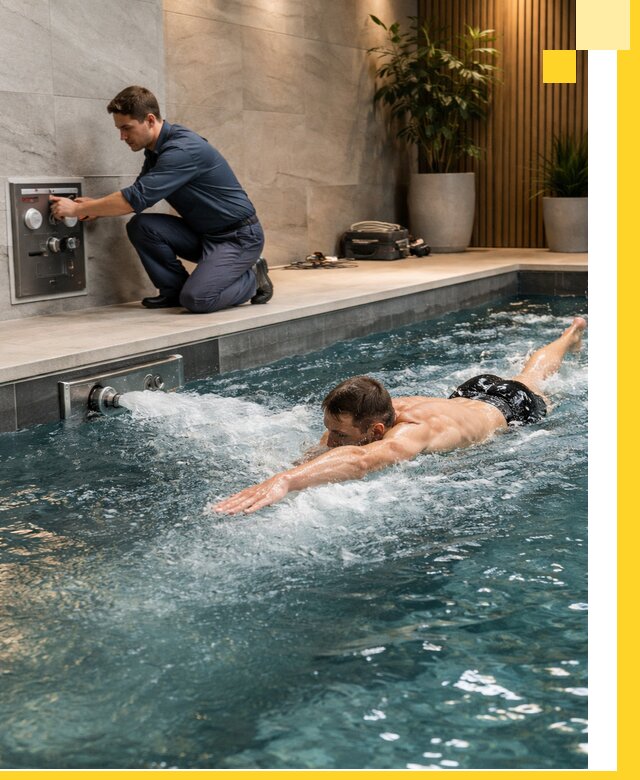 Проектирование и монтаж бассейнов с противотоком в Назрани