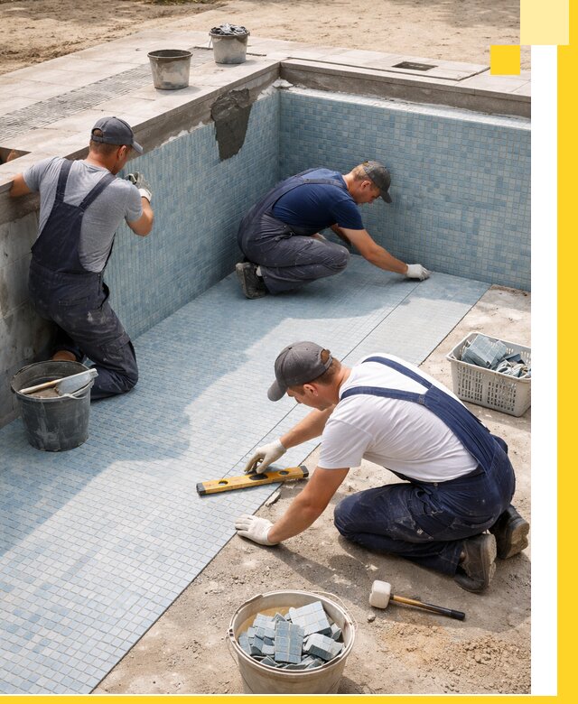 Укладка и установка плитки для бассейнов под ключ в Назрани