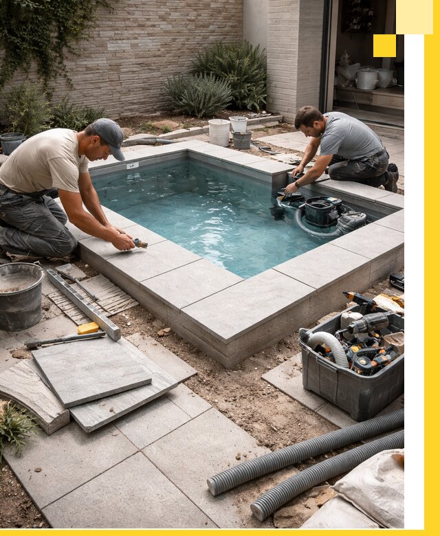 Мини бассейны под ключ в Назрани, дизайн и установка