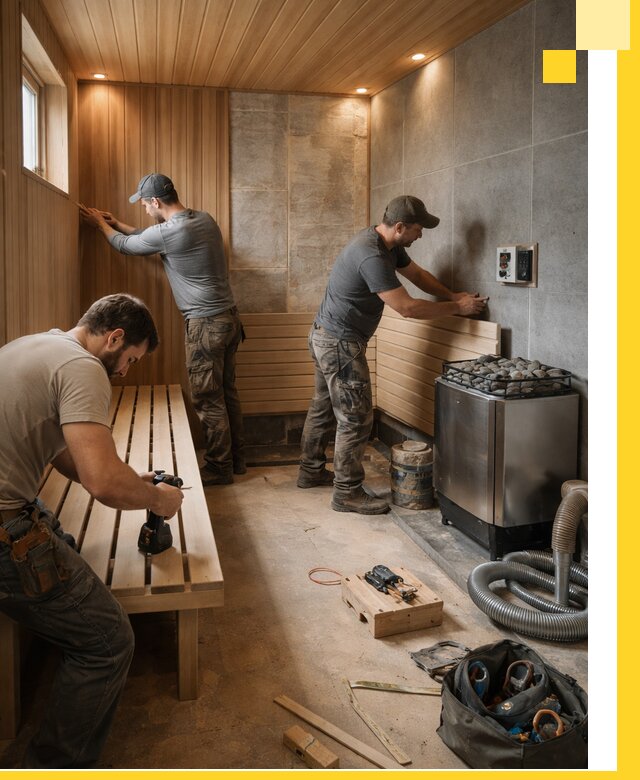 Сауны под ключ в Назрани, проектирование, строительство, отделка