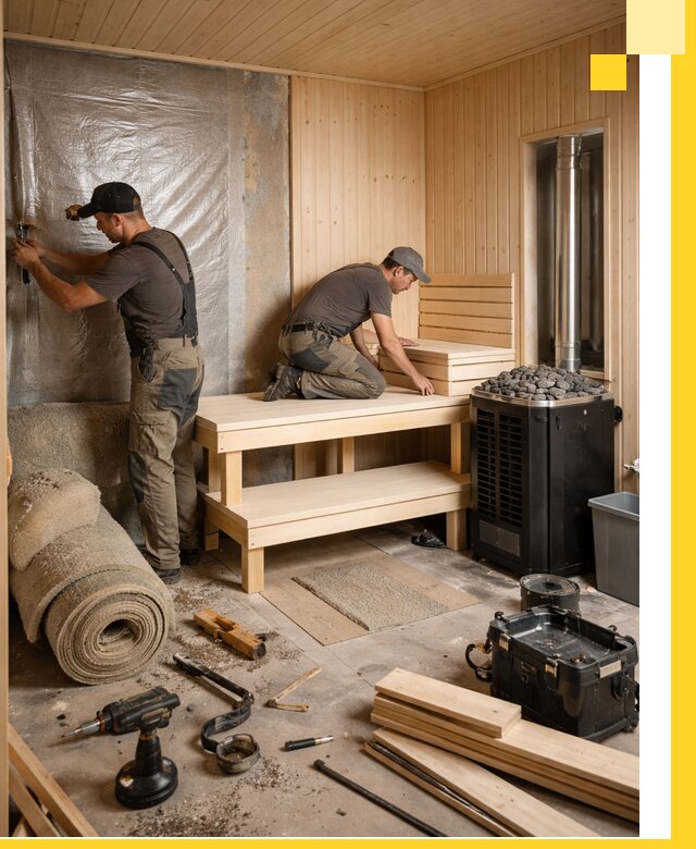 Проекты саун под ключ в Назрани дизайн и строительство