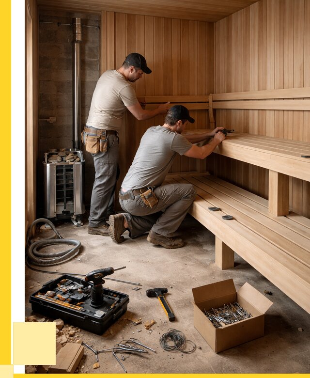 Монтаж саун под ключ в Назрани от 123264 р. | ЭриданНзр