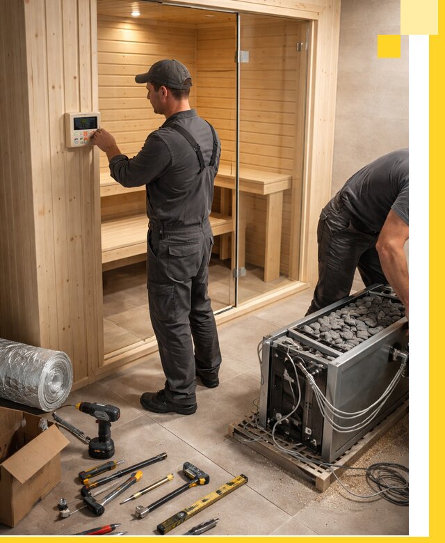 Поставка, установка и монтаж электрических саун в Назрани