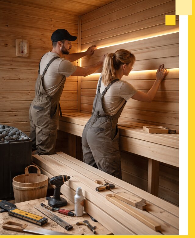 Дизайн саун и бань под ключ с индивидуальным проектом в Назрани