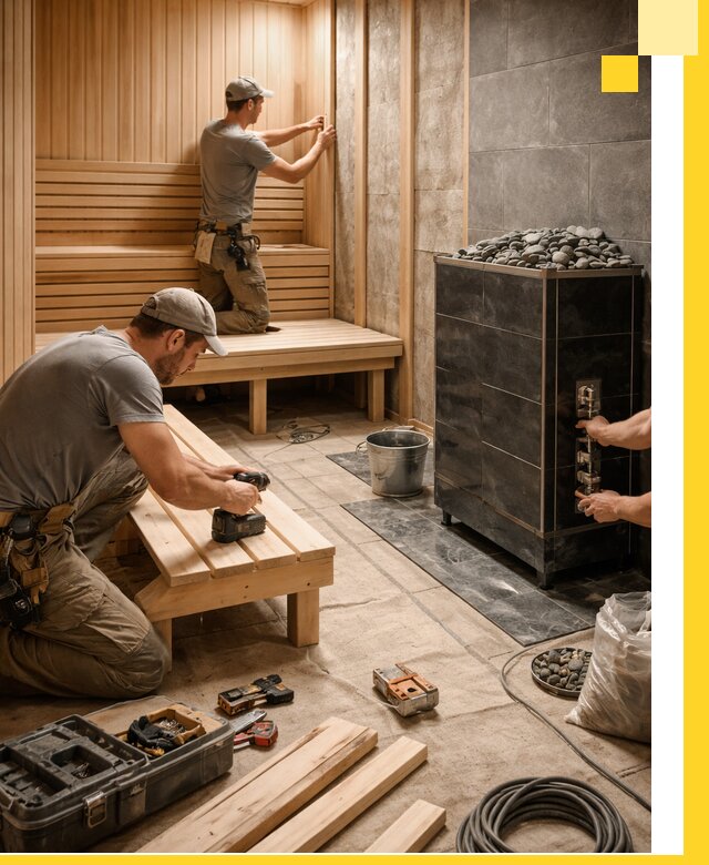 Дизайн и строительство интерьерных саун под ключ в Назрани