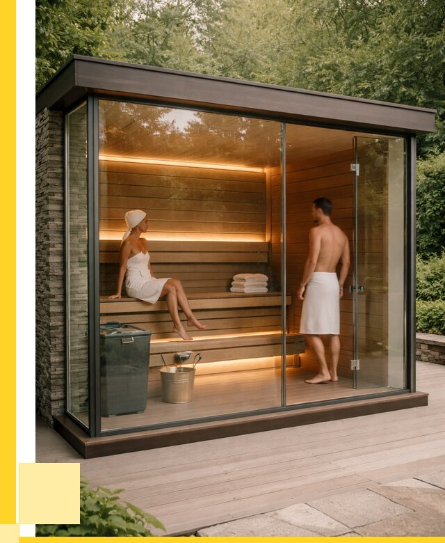 Сауна стеклянная и двери для сауны в Назрани от 256800 р. | ЭриданНзр