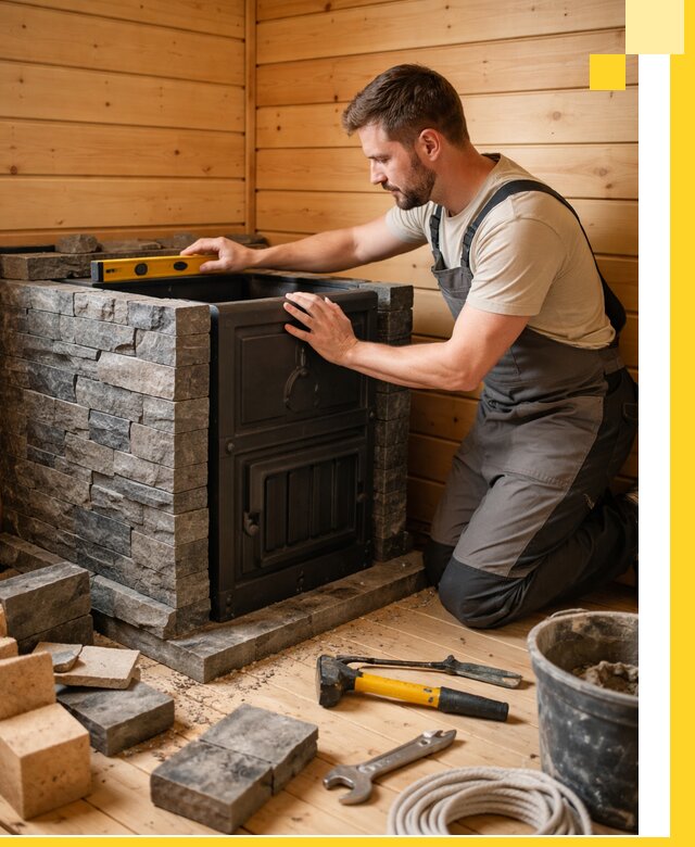 Производство и установка печей для саун под ключ в Назрани