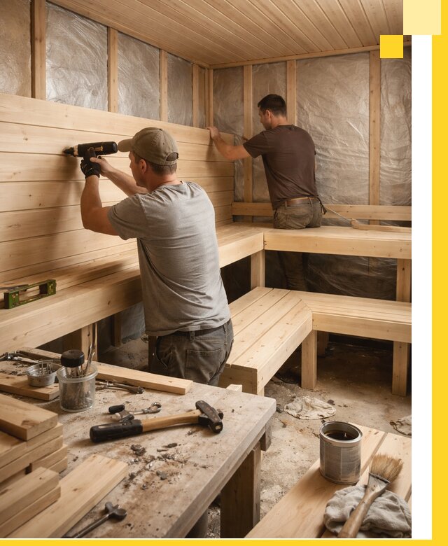 Профессиональная отделка бань и саун под ключ в Назрани