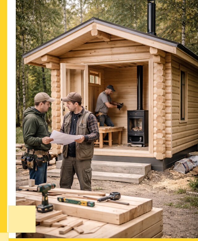 Монтаж бань под ключ в Назрани — от 205440 р. | ЭриданНзр