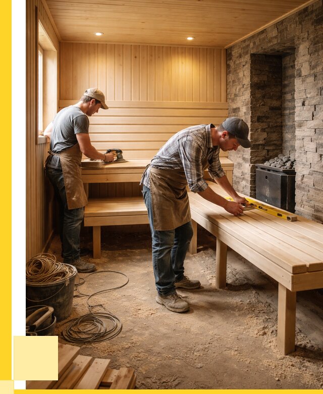 Отделка бани в Назрани: внутренняя отделка от 3082 р. | ЭриданНзр