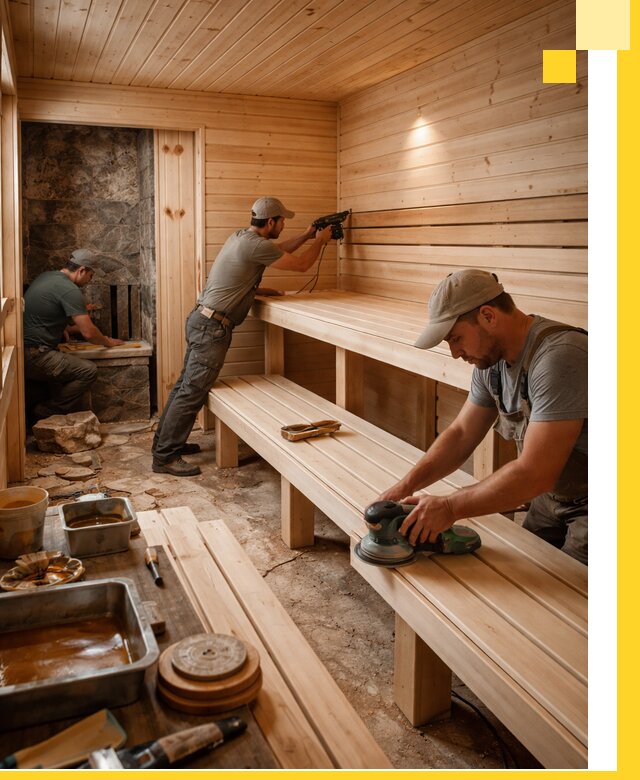 Профессиональная отделка бань в Назрани под ключ, с гарантией