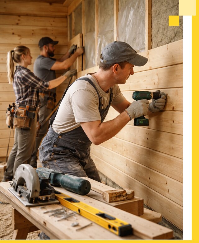 Обшивка бань под ключ в Назрани: отделка стен и потолков