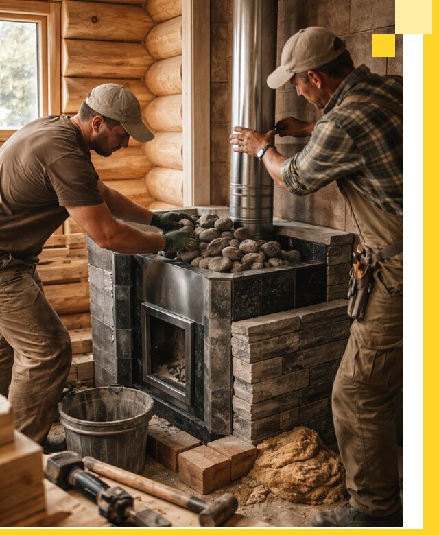 Строительство и отделка русских бань под ключ в Назрани