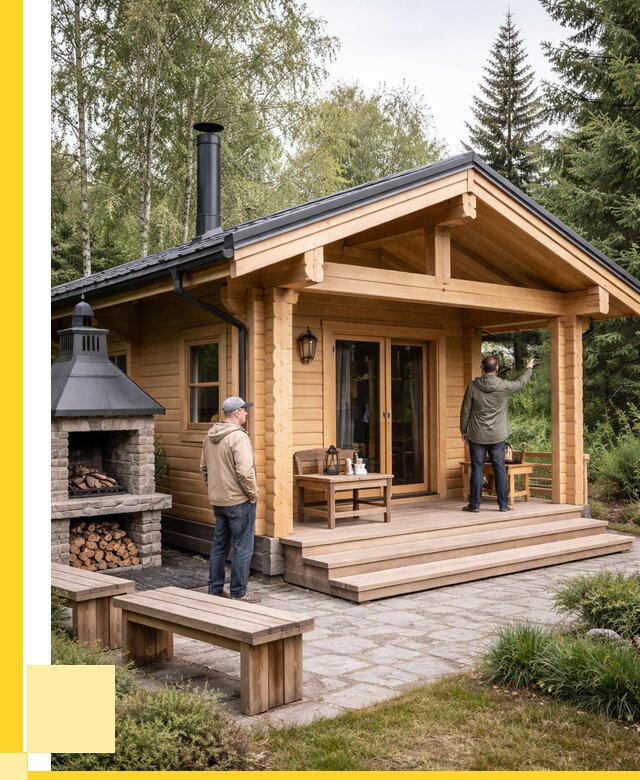 Деревянные бани под ключ в Назрани от 462240 р. | ЭриданНзр