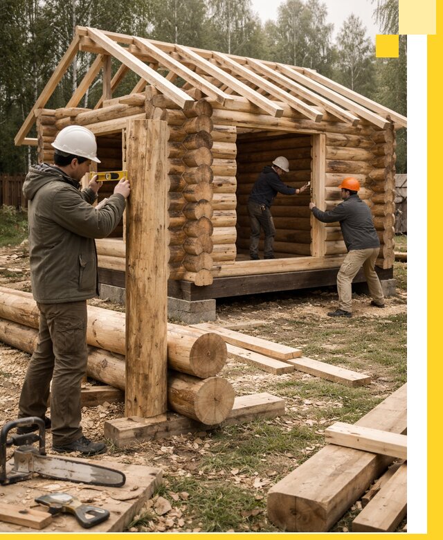 Строительство бань для дачи под ключ в Назрани с доставкой и монтажом