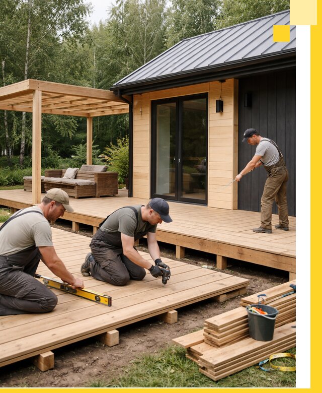 Строительство бань с террасой и бассейном под ключ в Назрани