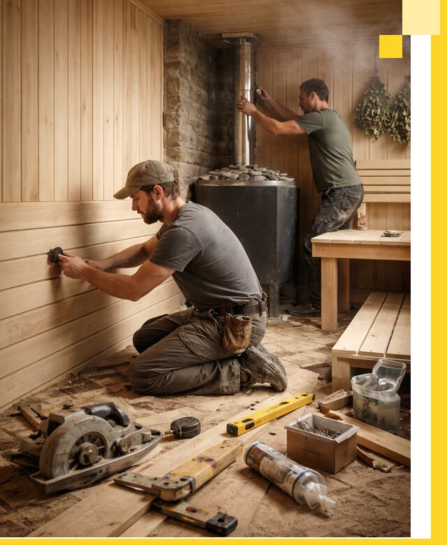 Полное строительство и оснащение парных под ключ в Назрани