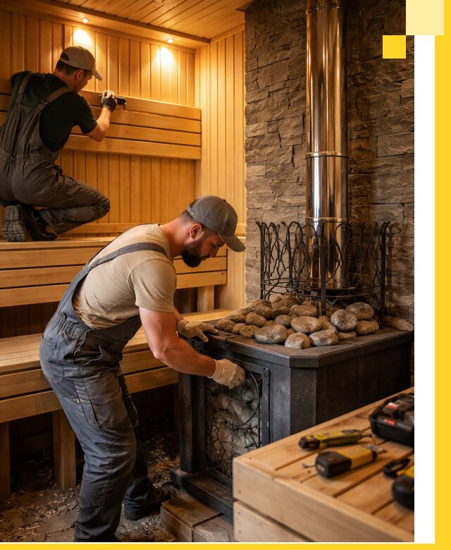 Комплексный дизайн бань, саун и зон отдыха в Назрани