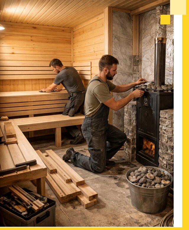 Дизайн и строительство интерьеров бань под ключ в Назрани