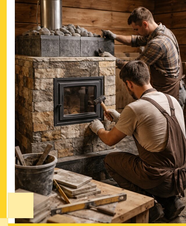 Облицовка банной печи в Назрани от 15408 р. | ЭриданНзр