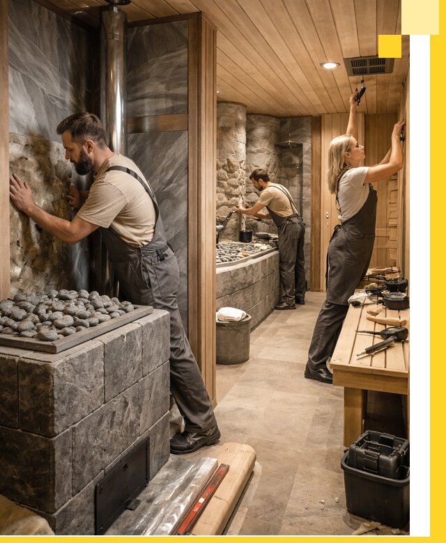 Строительство бань и SPA процедур в Назрани под ключ и отделкой