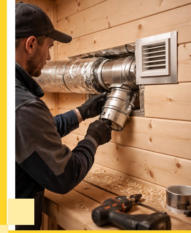 Монтаж вентиляции бани в Назрани от 12326 р. | ЭриданНзр