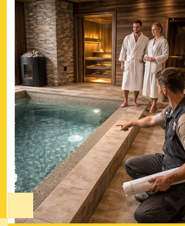 Проект бани с бассейном под ключ в Назрани от 66768 р. | ЭриданНзр