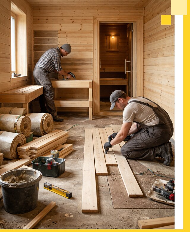 Индивидуальный проект бани с комнатой отдыха под ключ в Назрани