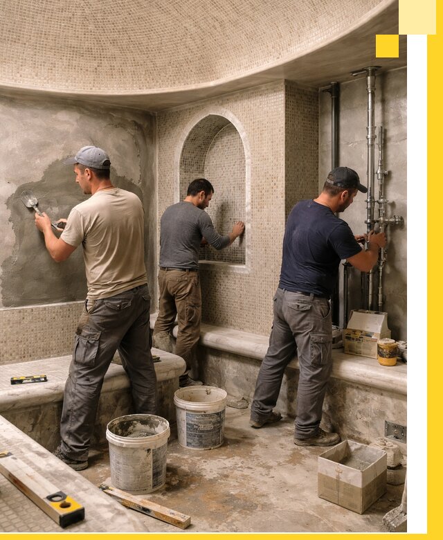 Профессиональный монтаж хамамов под ключ в Назрани с гарантией