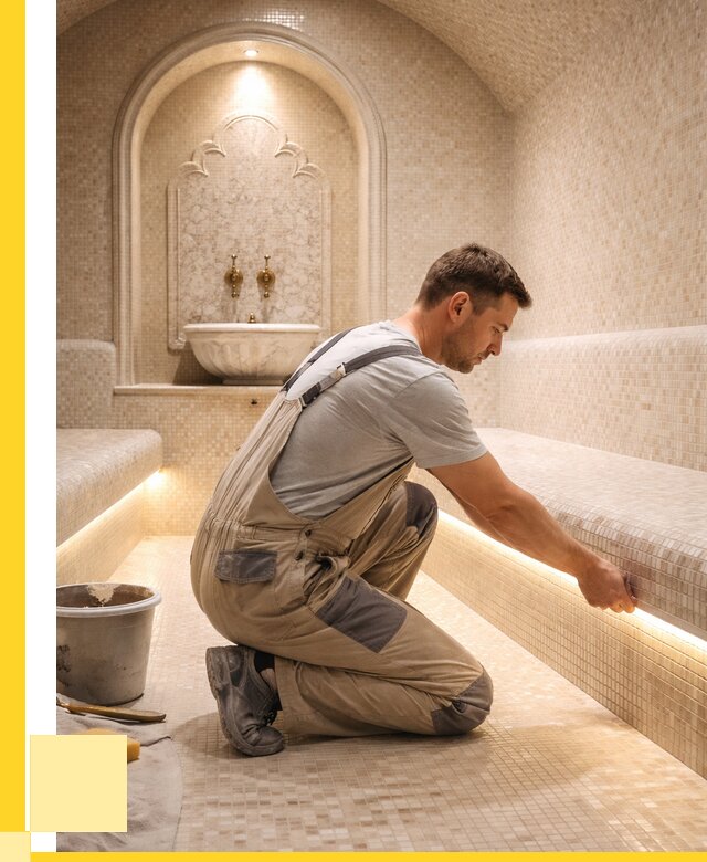 Отделка хамамов под ключ в Назрани от 5650 р. | ЭриданНзр