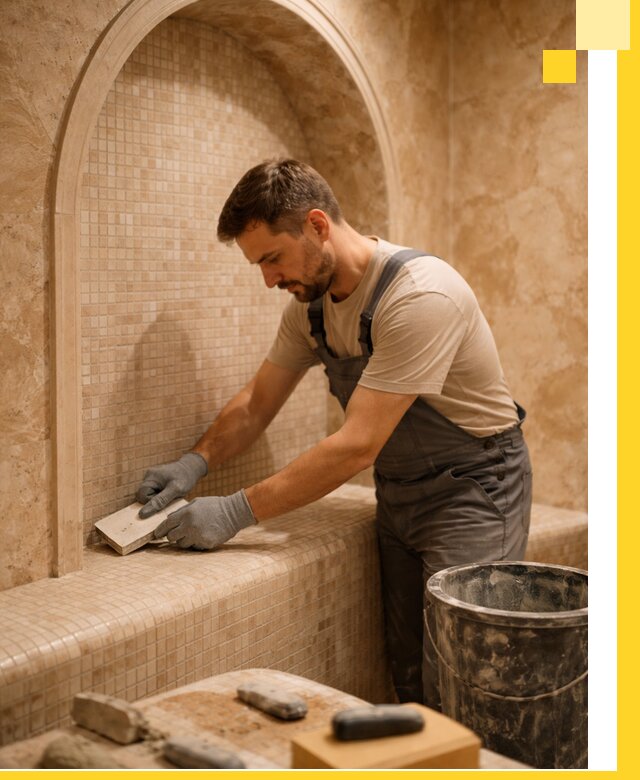 Профессиональная отделка хамамов с мозаикой под ключ в Назрани